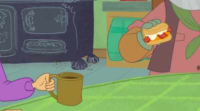 "Don't sit
on that rattlesnake, Bumpy!" - Tom and Jerry Cowboy Up!