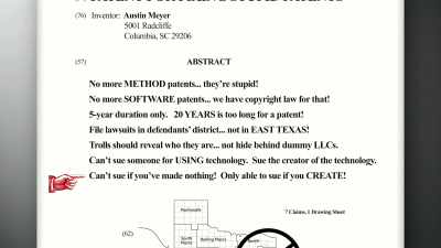 DON'T SUE SOMEONE
IF YOU MAKE MORE MONEY - The Patent Scam