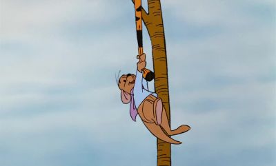 Don't swing on a string it's much too frail - The Many Adventures of Winnie the Pooh