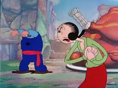 Don't you think we better talk this over Try and get out of this one - Popeye the Sailor Meets Sindbad the Sailor