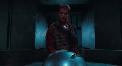Don't touch thatGet away Get backWhat are you afraid ofTurn it on ImpossibleOnce the reaction starts it'll spread to all the terbinium in the planetMars will go into global meltdownThat's why the aliens never turned it onAnd you expect me to believe - Total Recall
