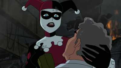 - Don't try to talk. It's okay.
- No. - Batman and Harley Quinn