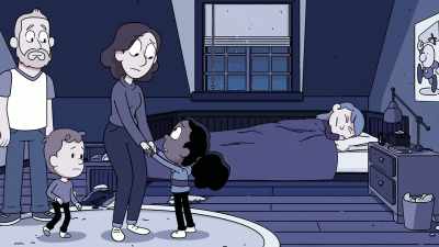 Don't wake Hilda,
or else David will keep having nightmares. - Hilda