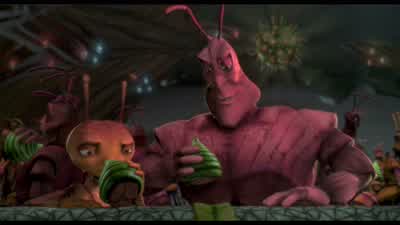 Chuckles Don't you want your aphid beerCall me crazy but Clears ThroatI have a thing about drinking from the anus of another creature Okay - Antz