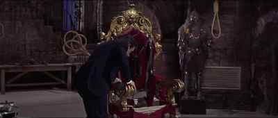Don't worry about that chair
with the hole. - Casino Royale