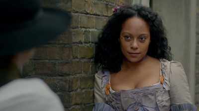 Don't worry, I don't think
she saw anything (!) - Harlots