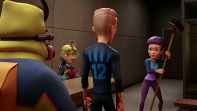 Don't worry, Nautai. I got your back.
Me and this broom. - The Soccer Football Movie