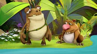 Don't worry, Rugo.
I'll find a way to fix your burrow. - Gigantosaurus