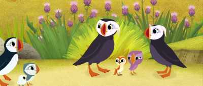 Don't worry.
We'll take good care of them. - Puffin Rock and the New Friends
