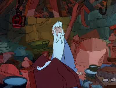 Archimedes where are weIn a tumbled down old towerin the most miserable old castle in all Christendom that's whereCastle CastleDon't you even remember the boyThe boyCan't you remember one blasted thingNow just a moment ITight grip on the lance - The Sword in the Stone