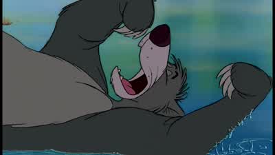 ♪ Doo-bee-doo ♪ ♪ Aye-bee doogie-woogie doo ♪ - The Jungle Book