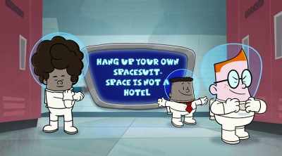[door bangs] - The Epic Tales of Captain Underpants in Space