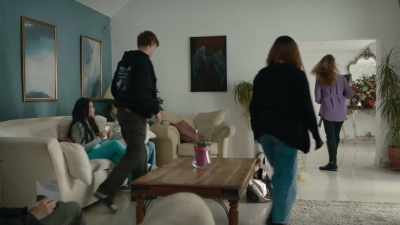 [door bell rings] - Behave