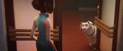 - [DOOR BUZZING]
- [MISCHIEVOUS MUSIC PLAYING] - DC League of Super Pets
