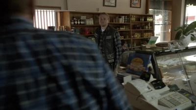 [DOOR CLOSES
AND BELL JINGLES] - Sons of Anarchy
