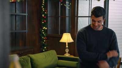 [door closes] - Our Christmas Mural