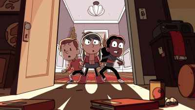 [door hinges squeak] - Hilda