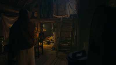 [ Door latch clacks,
door creaking open ] - Will