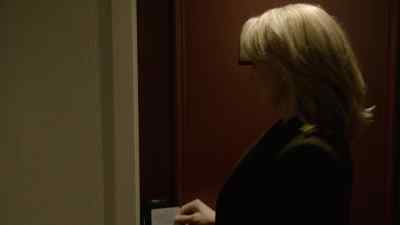 [ Door lock beeps ] - Rake