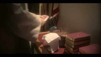 -[door opens]
-[chilling strings play suddenly] - The Haunting of Bly Manor