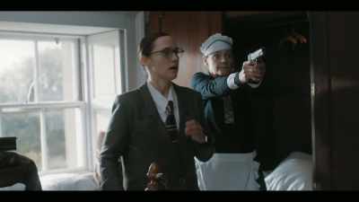 DOOR OPENS
- MABEL GASPS - Agatha and the Truth of Murder
