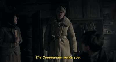 [door opens] - Ashes in the Snow