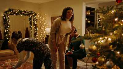 (door opens, then closes) - Mom's Christmas Boyfriend