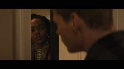 -[door thuds]
-[Hazel clears throat] - The Other Black Girl