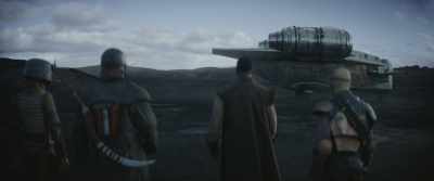 (DOOR WHIRRING) - The Mandalorian