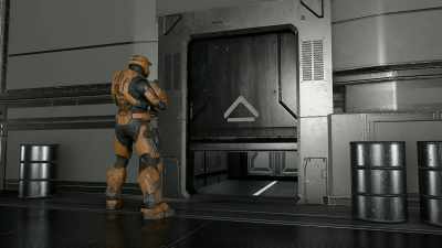 [door whirs] - Red vs. Blue: Restoration