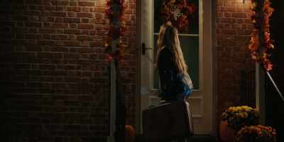 [doorbell rings] - Up Here