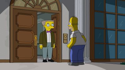 (doorbell rings) - The Simpsons