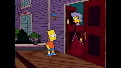 (doorbell rings) - The Simpsons