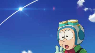Doraemon's with him. I'm sure he's fine. - Doraemon the Movie: Nobita's Sky Utopia