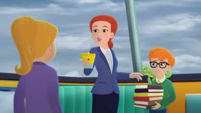 Dorothy Ann, here's your homework
to complete on weather patterns. - The Magic School Bus Rides Again: The Frizz Connection