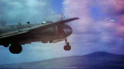 Double the number ever
used in a single raid before. - The Pacific War in Color