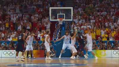 [Doug Collins] Dwyane Wade wants to drive.
Paul does, as does LeBron James. - The Redeem Team