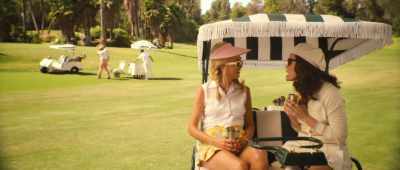 Douglas was engaged to
Evelyn's stepdaughter? - Palm Royale