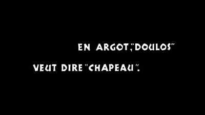 "Doulos" means "hat" in slang. - Le Doulos