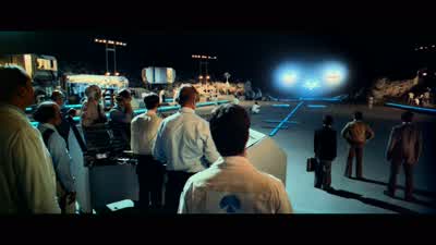 Down a major third. - Close Encounters of the Third Kind