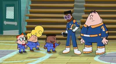 -Down, down, down, down...
-What is happening? - The Epic Tales of Captain Underpants in Space