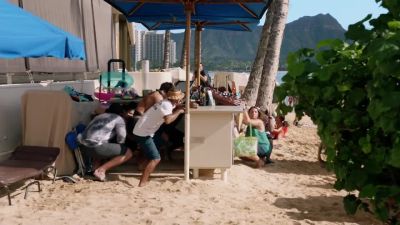 Down! Everybody down!
Now! - Hawaii Five-O