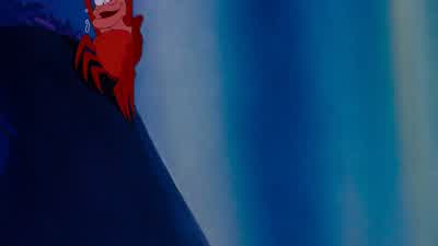 Down here all the fish is happyAs off through the waves they roll yeahThe fish on the land ain't happyThey sad 'cause they in the bowlBut fish in the bowl is luckyThey in for a worser fateOne day when the boss get hungryGuess who's gonna be on the plate - The Little Mermaid