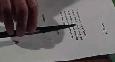 Dr. Evans, will you witness
this signature, please? - Madame X