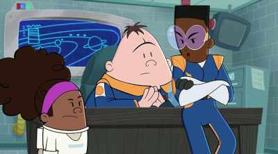 [Dr. Fitzgibbons] That's where I learned
that if humans activate that ship, - The Epic Tales of Captain Underpants in Space