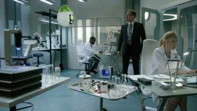 Dr. Gaines' android was
a bit erratic, after all. - I Am Frankie