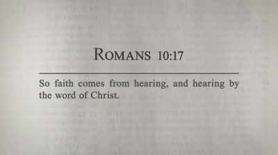 [Dr. Lawson]
"Credința vine prin auzire, - American Gospel: Christ Alone