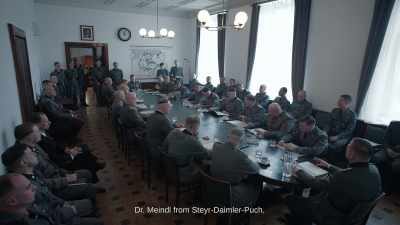 Dr. Meindl from Ste yr-Daimler-Puch, - The Zone of Interest