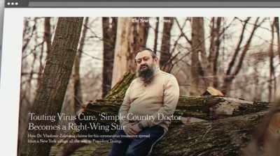 Dr. Vladimir Zelenko
became a right-wing folk hero - Totally Under Control