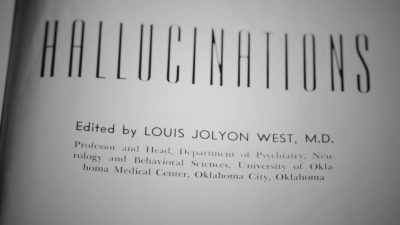 Dr. West's book "Hallucinations" is dedicated to - The Minds of Men
